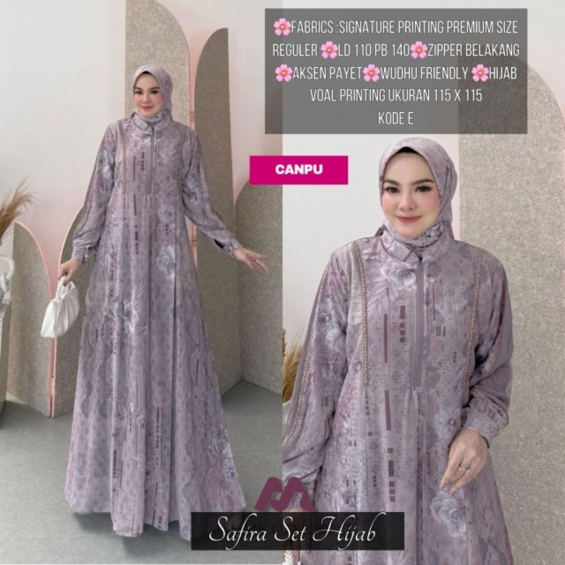 Safira set hijab/Setelan hijab wanita/Setelan wanita