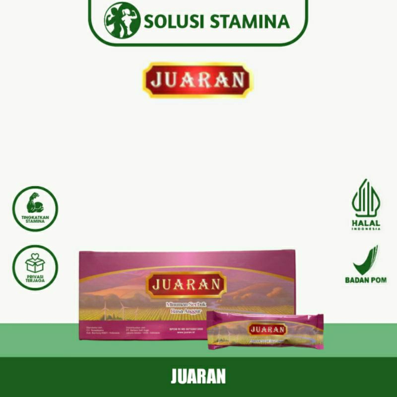

Juaran Minuman Serbuk Rasa Anggur - 1 Box Isi 5 Sachet