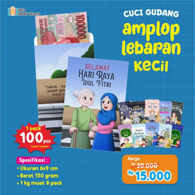 

AMPLOP LEBARAN ISLAMI ISI 100 PCS
