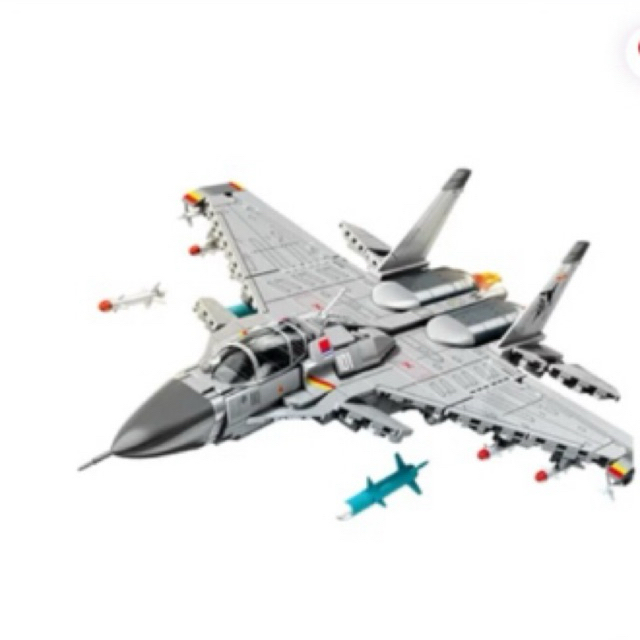 Bricks Kingdom Set 645 Pcs Sembo Block Aviation J15 Shipborne Fighter