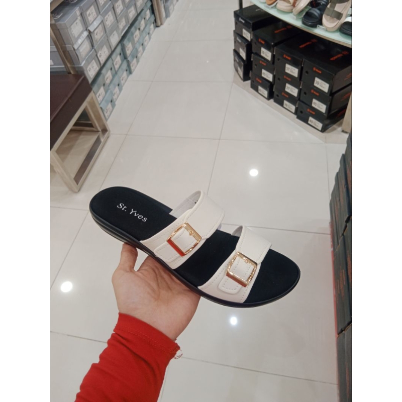 ST. YVES - Sandal Wanita Double Buckle Strap Sliper