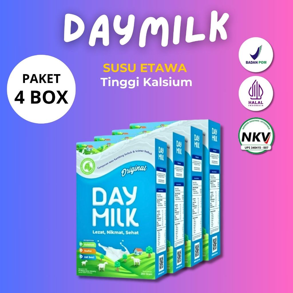 

DAYMILK Paket 4 Box Atasi Asam Lambung Maag Gerd Garansi 200gr Original