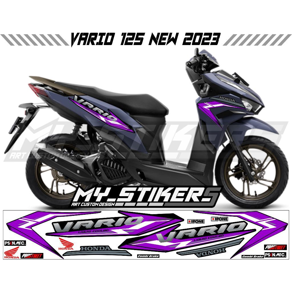 Striping Vario 125 New 203 Motif Original/Honda Click Thailand/Vietnam/Malaysia/Vario 125 New 2023-2
