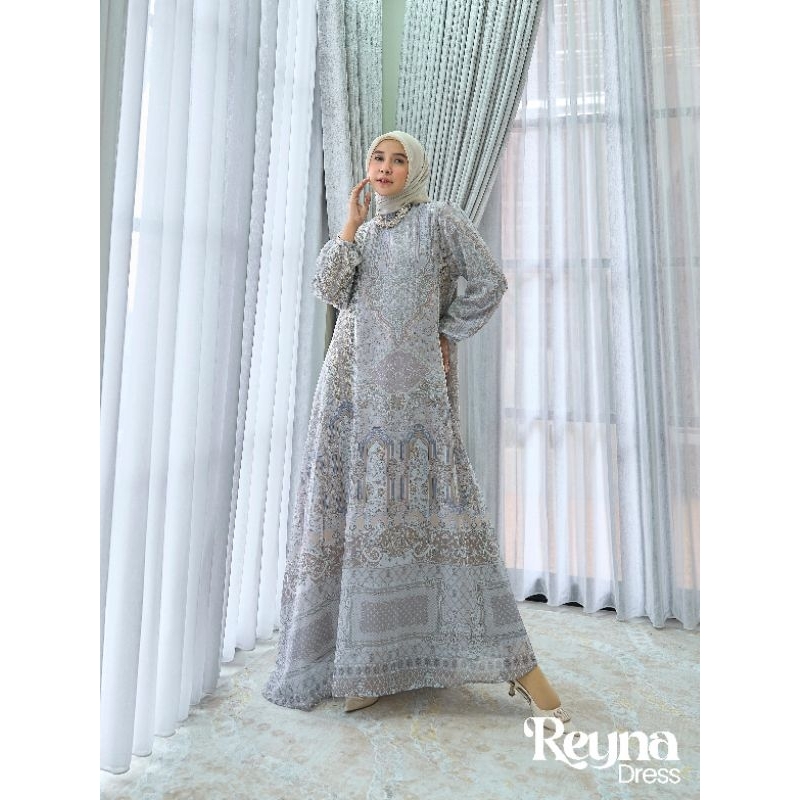 REYNA DRESS / GAMIS PESTA WANITA / DRESS LEBARAN MEWAH ORI BY MAREVI (HANYA SIZE STANDAR)