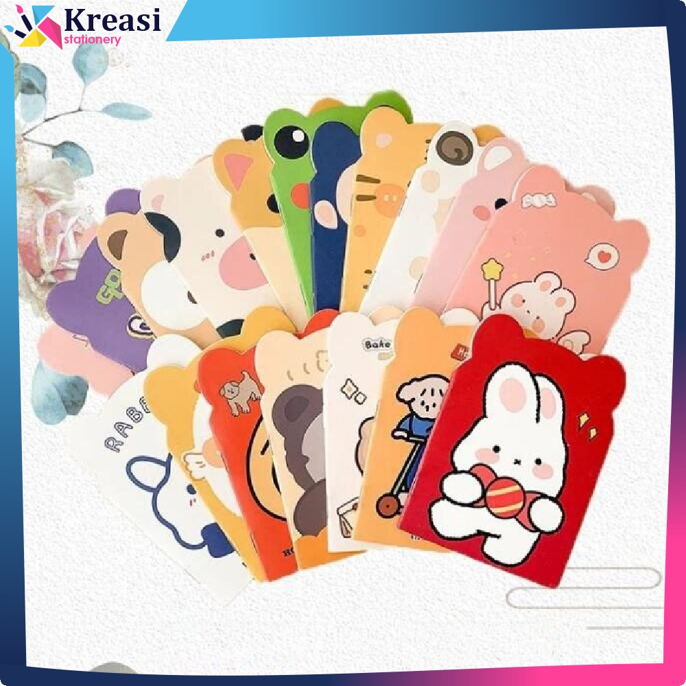 

Note Book Buku Catatan Kartun Berkuping Cartoon Mini Book / Buku Tulis Memo Kecil Mini Motif Karakter Kartun Kreasi Stationery A40
