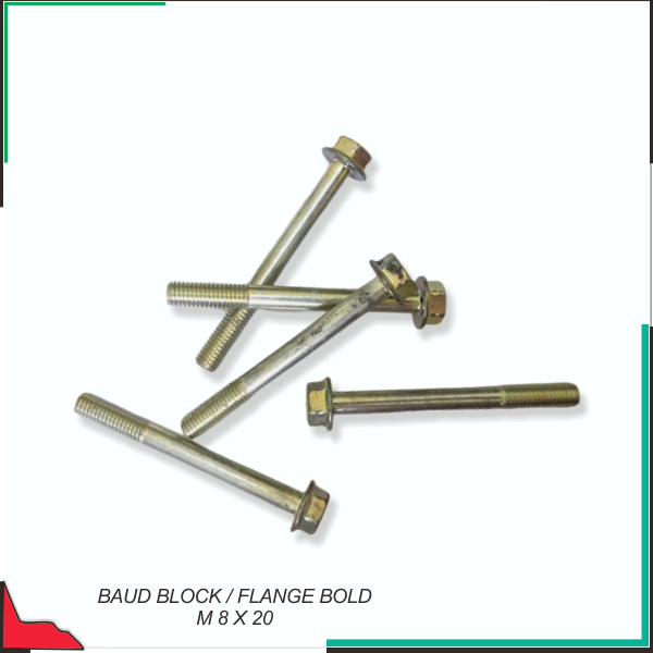Baud Block / Flange Bold M 8 X 20