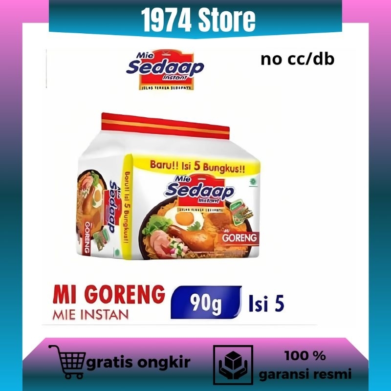 

Sedaap Mie Instant Goreng Kemasan Bag isi 5