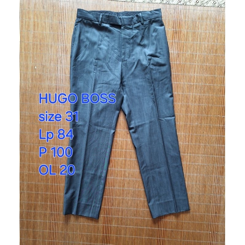 Celana Panjang HUGO BOSS Trousers Pants Formal Bahan Dasar Kantoran