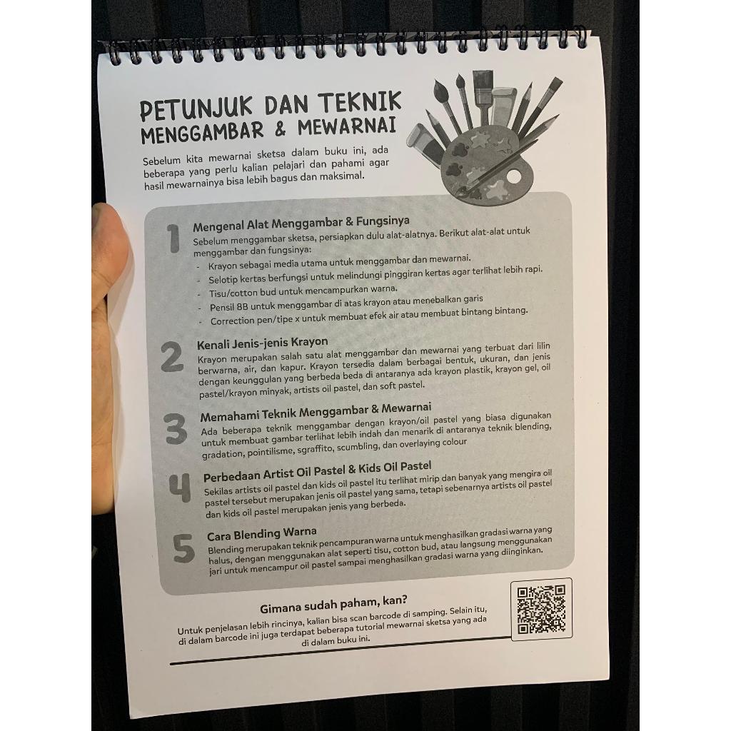 IK6 Buku Anak - Coloring Sheet 50 Sketch - Assyabiyaart - Bukukaluku