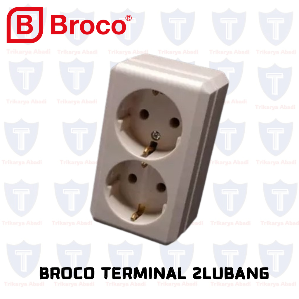 COLOKAN TERMINAL 2 LUBANG MERK BROCO 15420 ORIGINAL