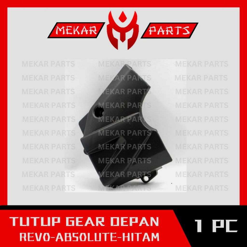 MEKAR-PARTS/TUTUP-GEAR-GIGI-DEPAN/COVER/MOTOR/HONDA-REVO-ABSOLUTE-HITAM/GRADE-ORI