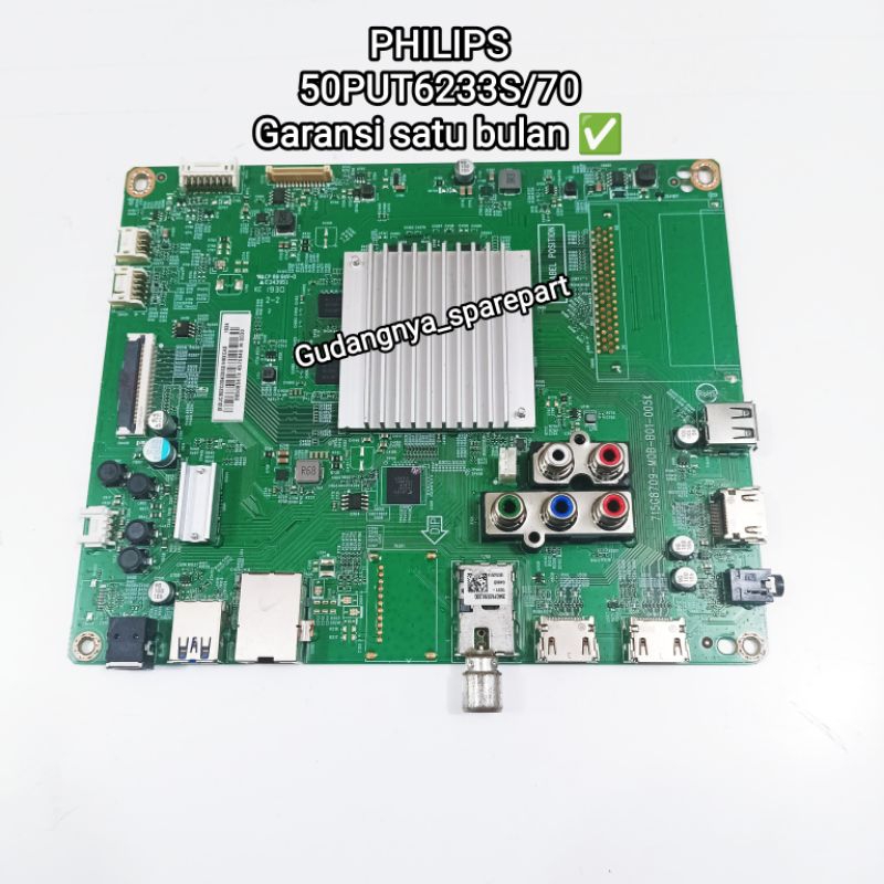 Mb PHILIPS 50PUT6233S/70 mainboard mobo modul mesin tv motherboard digital tv