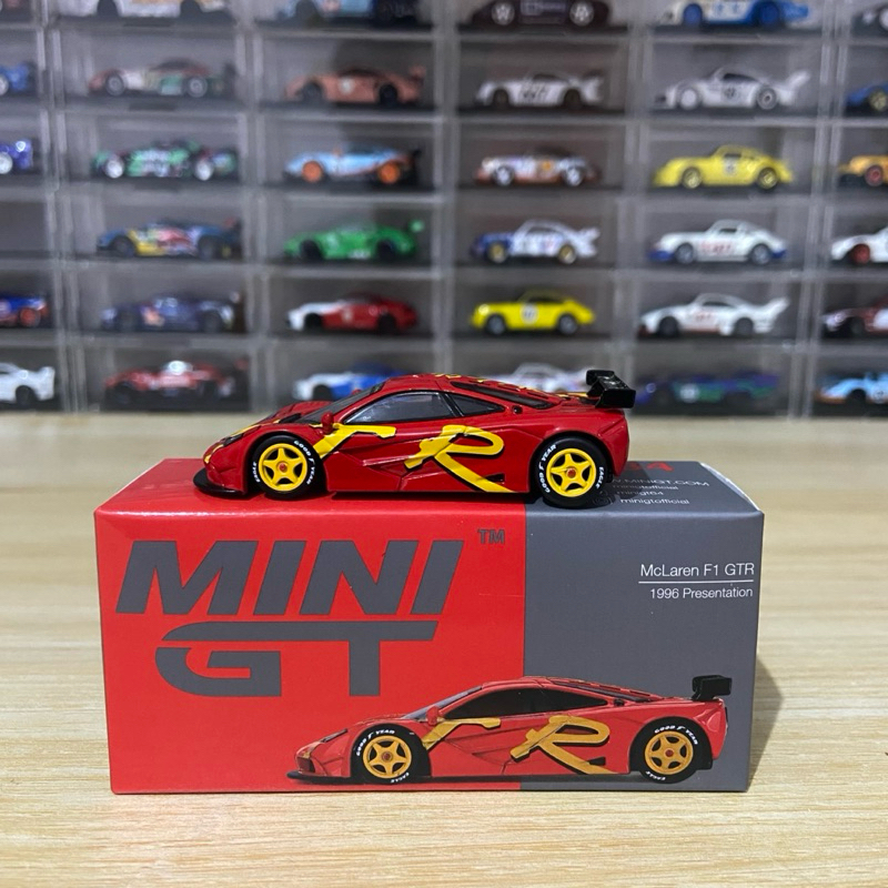 Mini GT Mclaren F1 GTR 1996 Presentation Red Unsealed