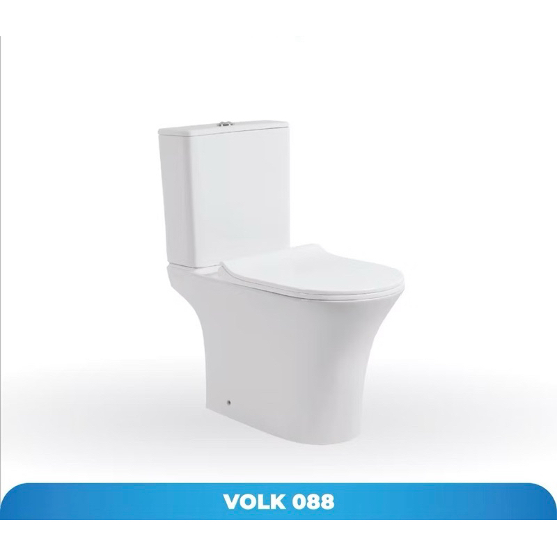 KLOSET TOILET DUDUK VOLK ERICA 088R TOILET WHITE COMPLETE SET