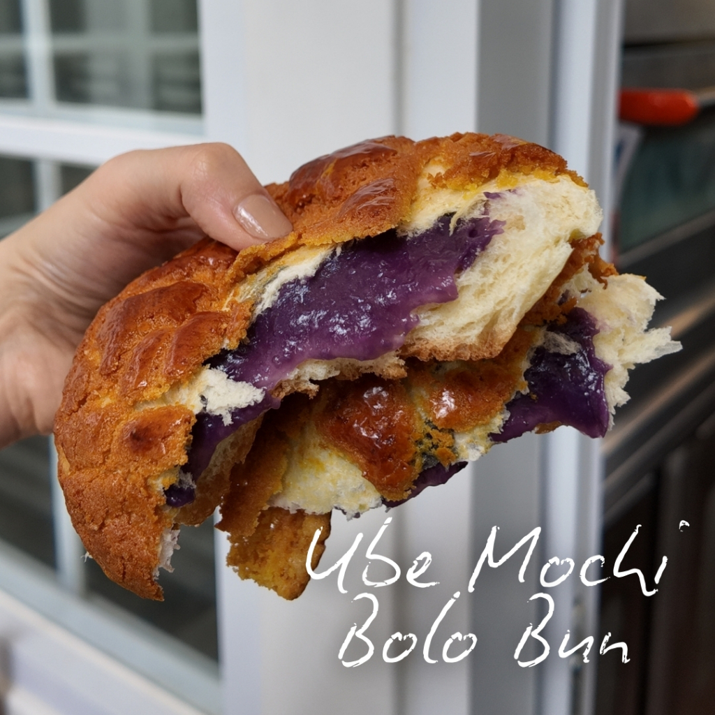 

Ube Mochi Polo Bun - Gram and Dough