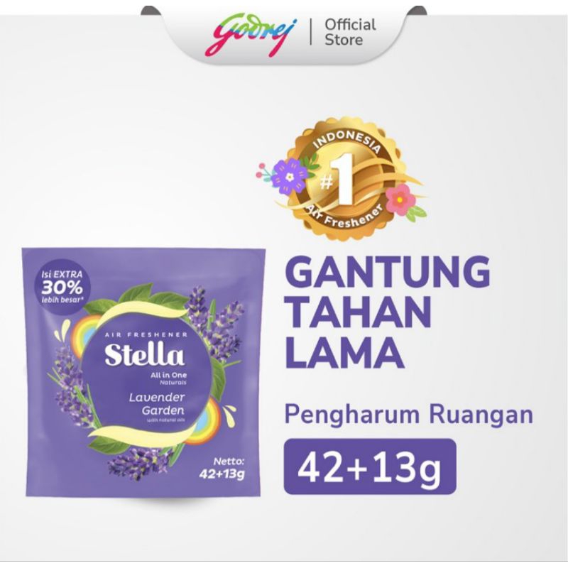 Stella Pengharum Ruangan Gantung Lavender 42 g