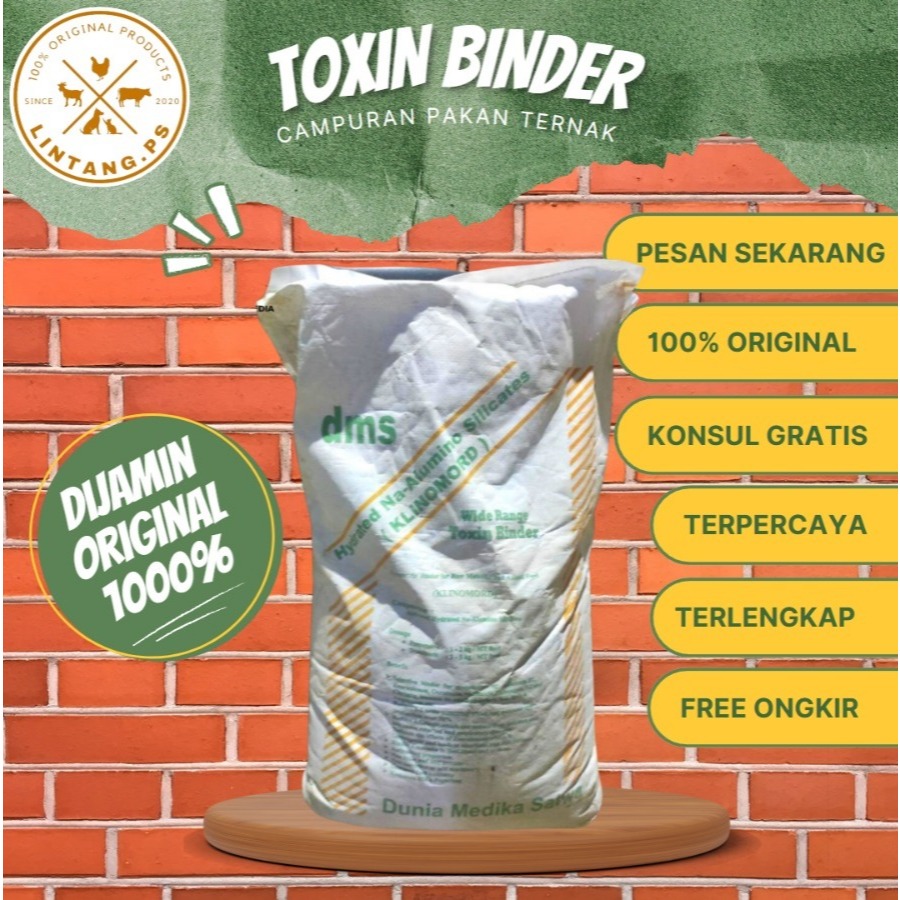Toxin Binder Pakan Ternak - Toxin Binder Pakan Ayam - Toxin Binder Pakan Kambing - Toxin Binder 25 k