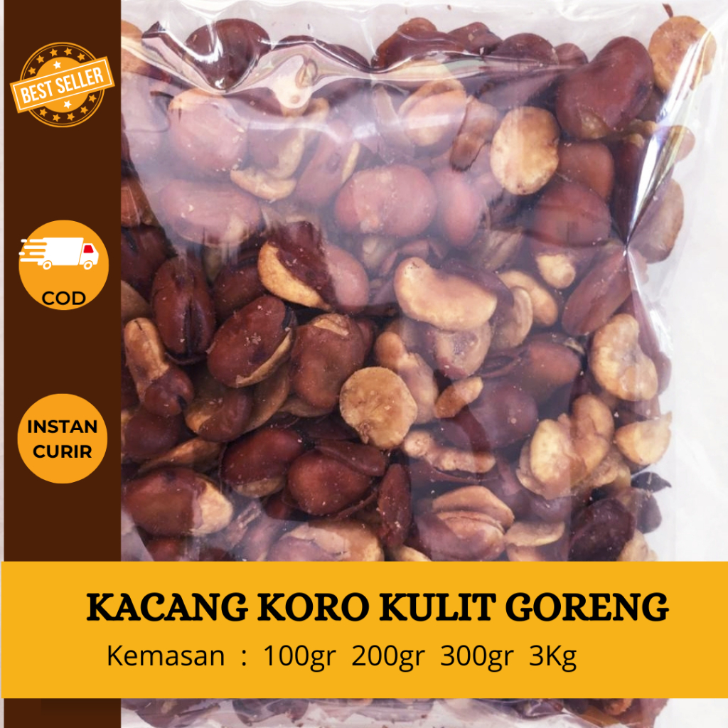 

Kacang Koro Kulit Goreng COD & Instan Curir - grosir snack murah