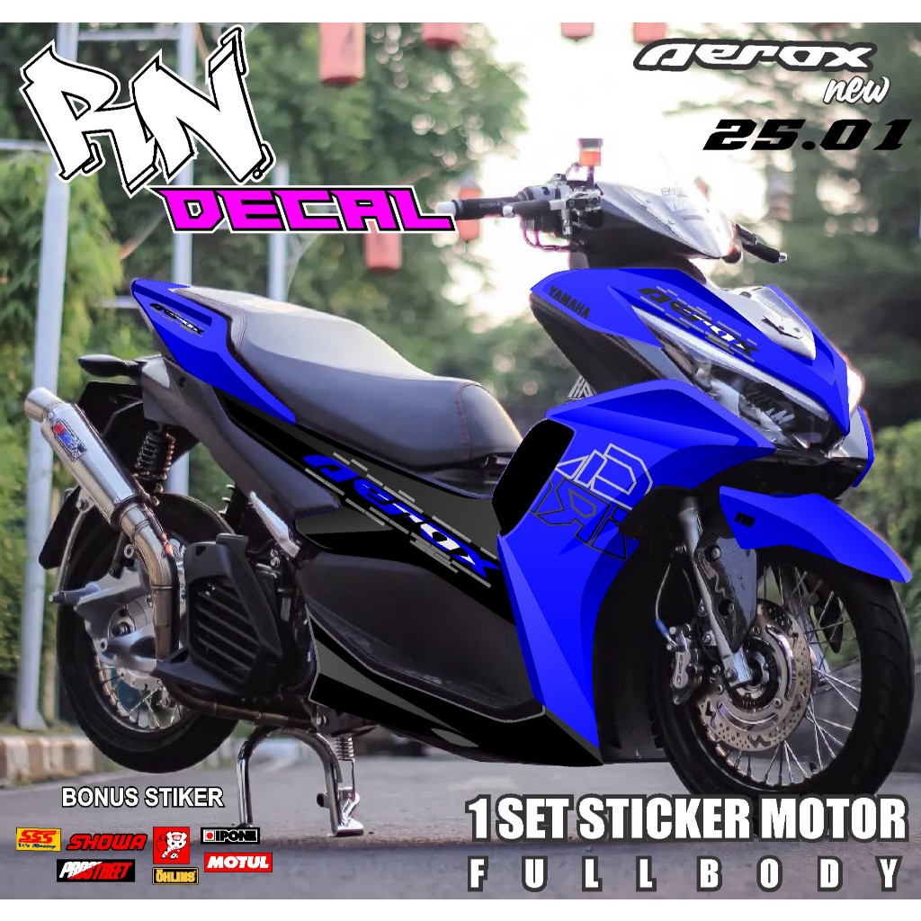 COD TERBARU DECAL AEROX NEW 155 CONNECTED FULL BODY NEW  DESIGN GRADASI STICKER KEREN AEROX NEW VIRA