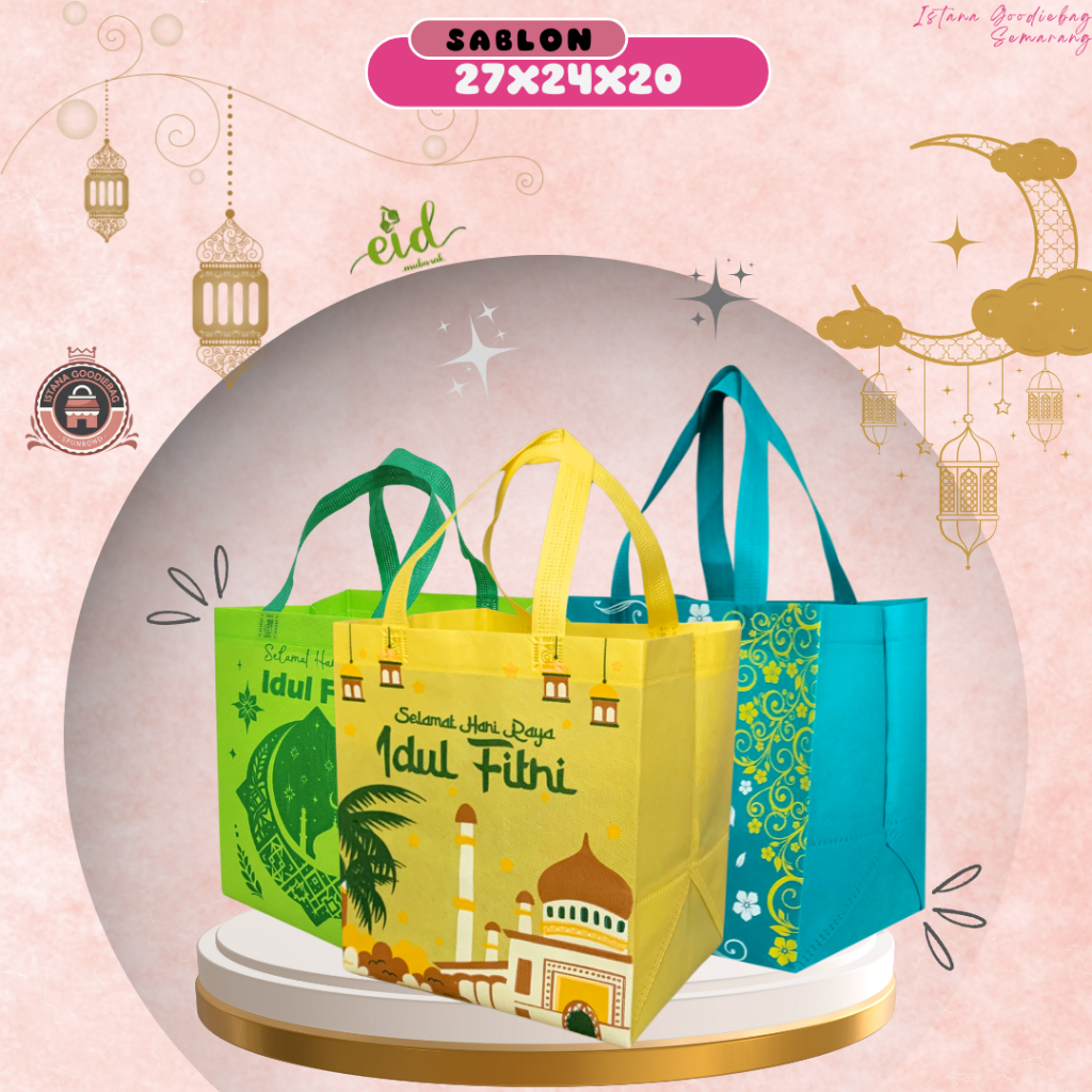 

[LEBARAN] Tas Parcel Idul Fitri | Tas Bingkisan Lebaran | Family Masjid 27x24x20 | tas Lebaran Box