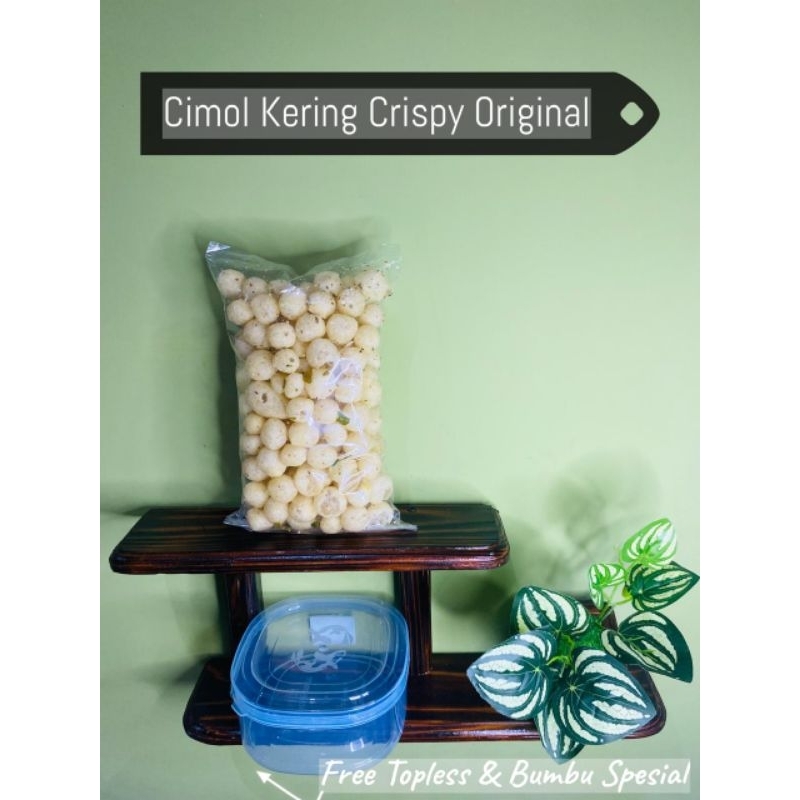 

Cimol kering original free topless & free bumbu tambahan