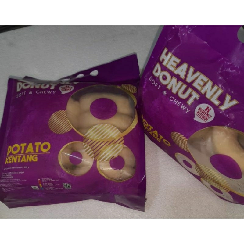 

Heavenly Donat Kentang, soft and chewy isi 10, berat 550 Gr