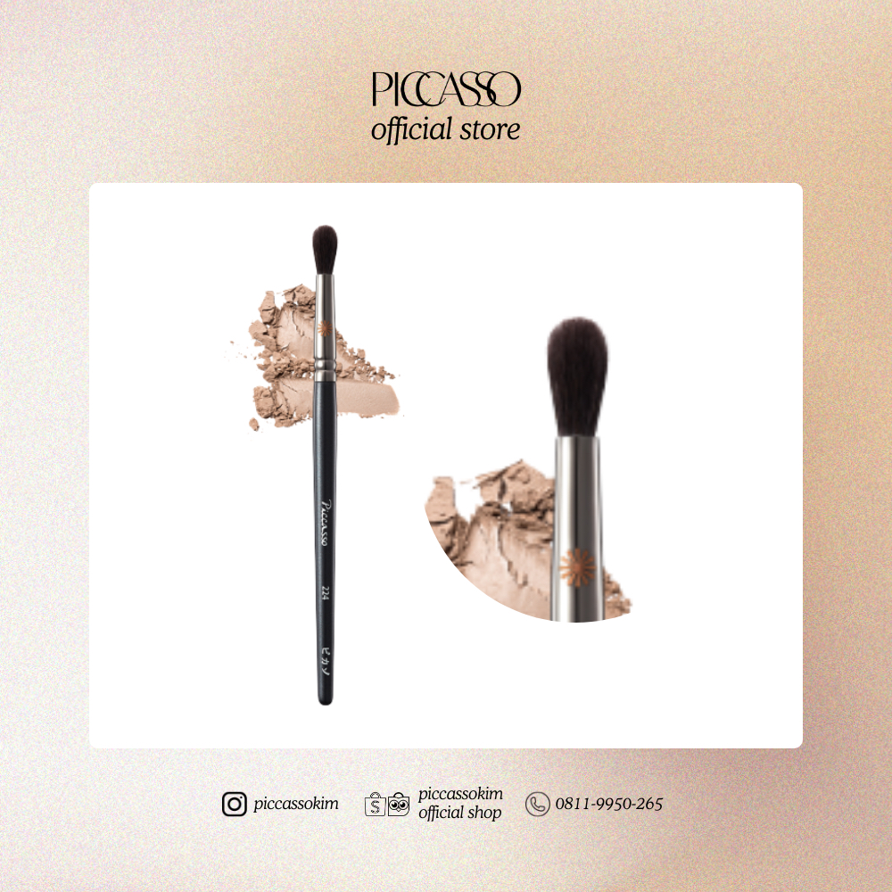 PICCASSO 224 Blending Brush Nose Shading Brush - Kuas Eyeshadow Kuas Blending Kuas Shading Hidung