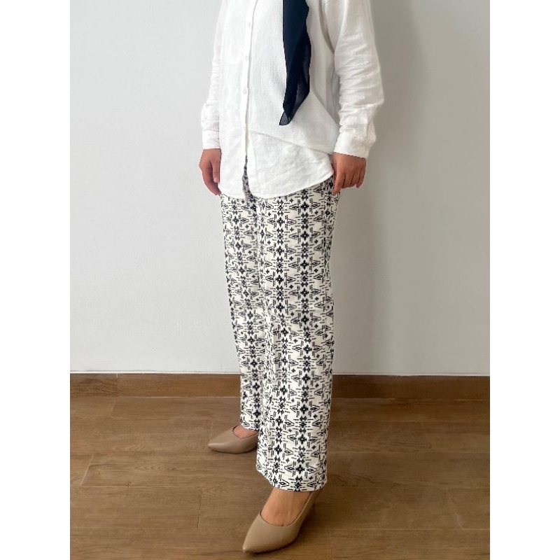 White Batik Cullotes Series