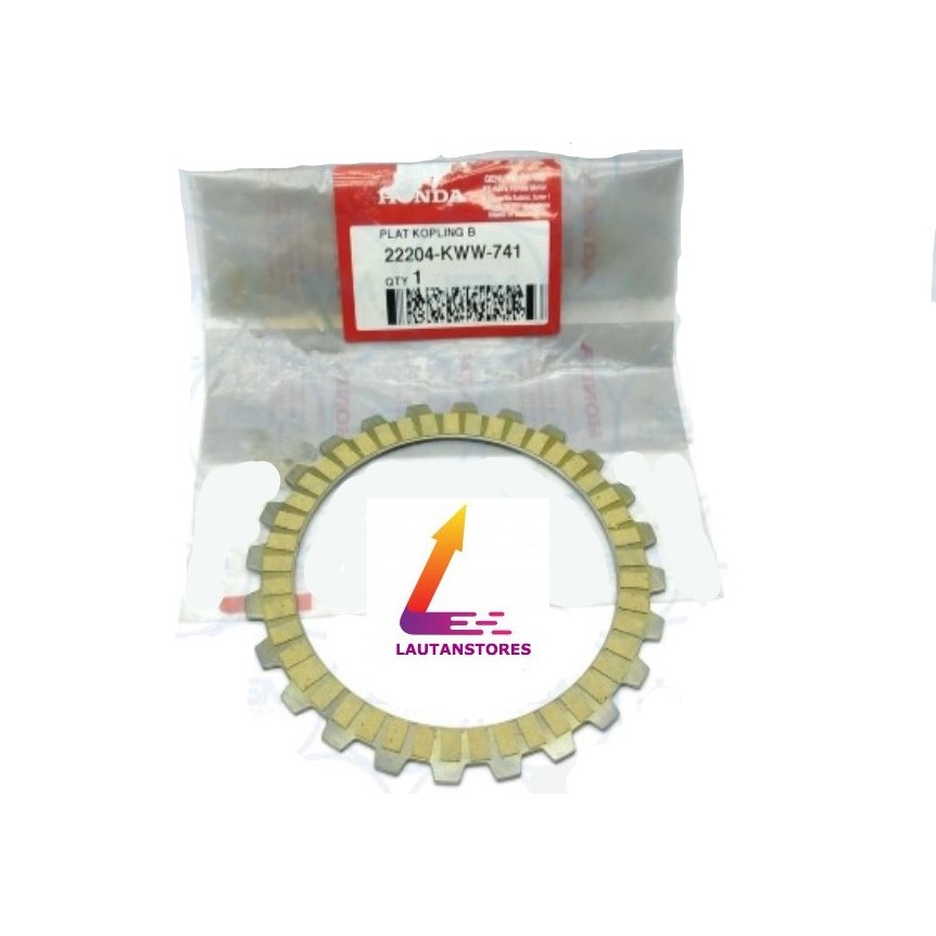 22204-KWW-741 DISK B CLUTCH FRICTION Plat Kopling Revo 110 FCC (Kampas Kecil)