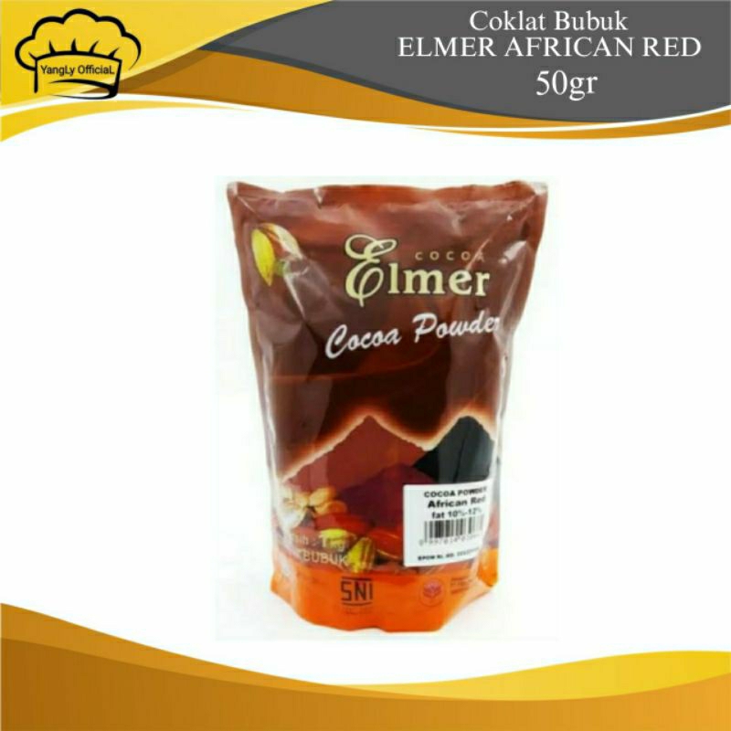 

Coklat Bubuk ELMER AFRICAN RED 50gr - Cocoa Powder Fat 20-24%