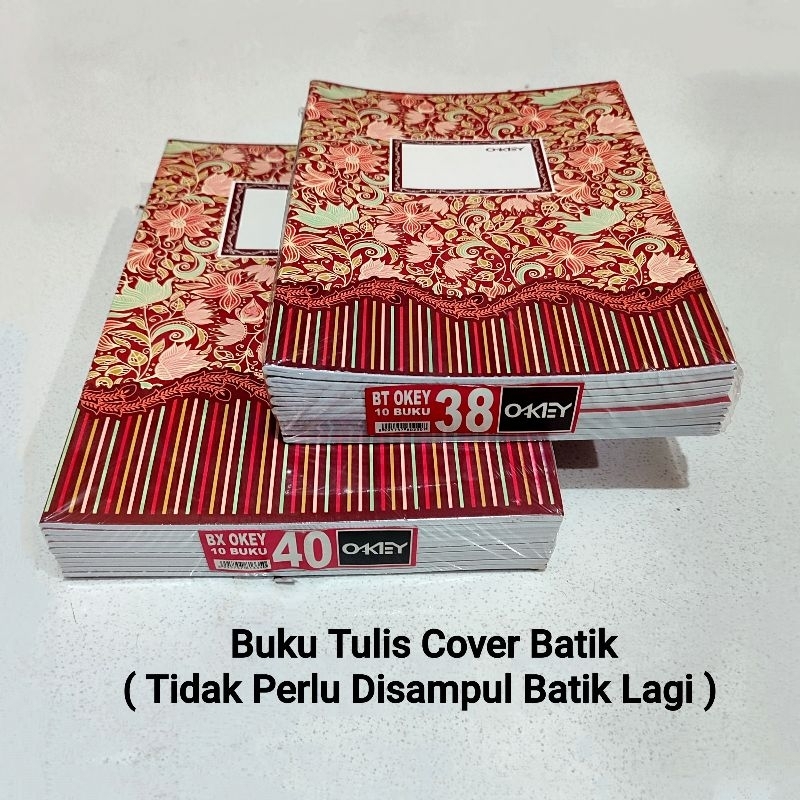 

1 Pak Buku Tulis 38,40 Lembar Cover BATIK isi 10 Pcs