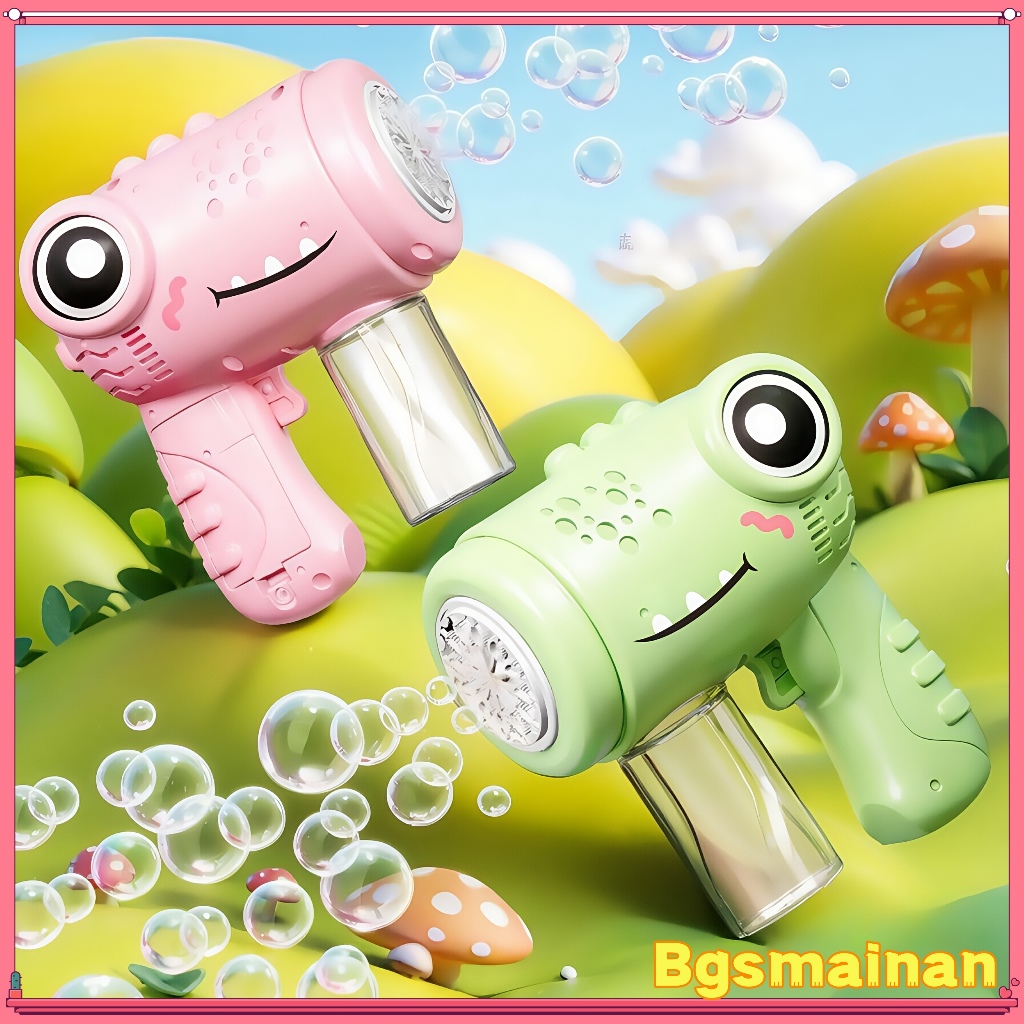 [ COD✅Ready ] Baby Toys Mainan Mesin Gelembung Warna-Warni dengan Mainan Anak-anak Pistol Gelembung 
