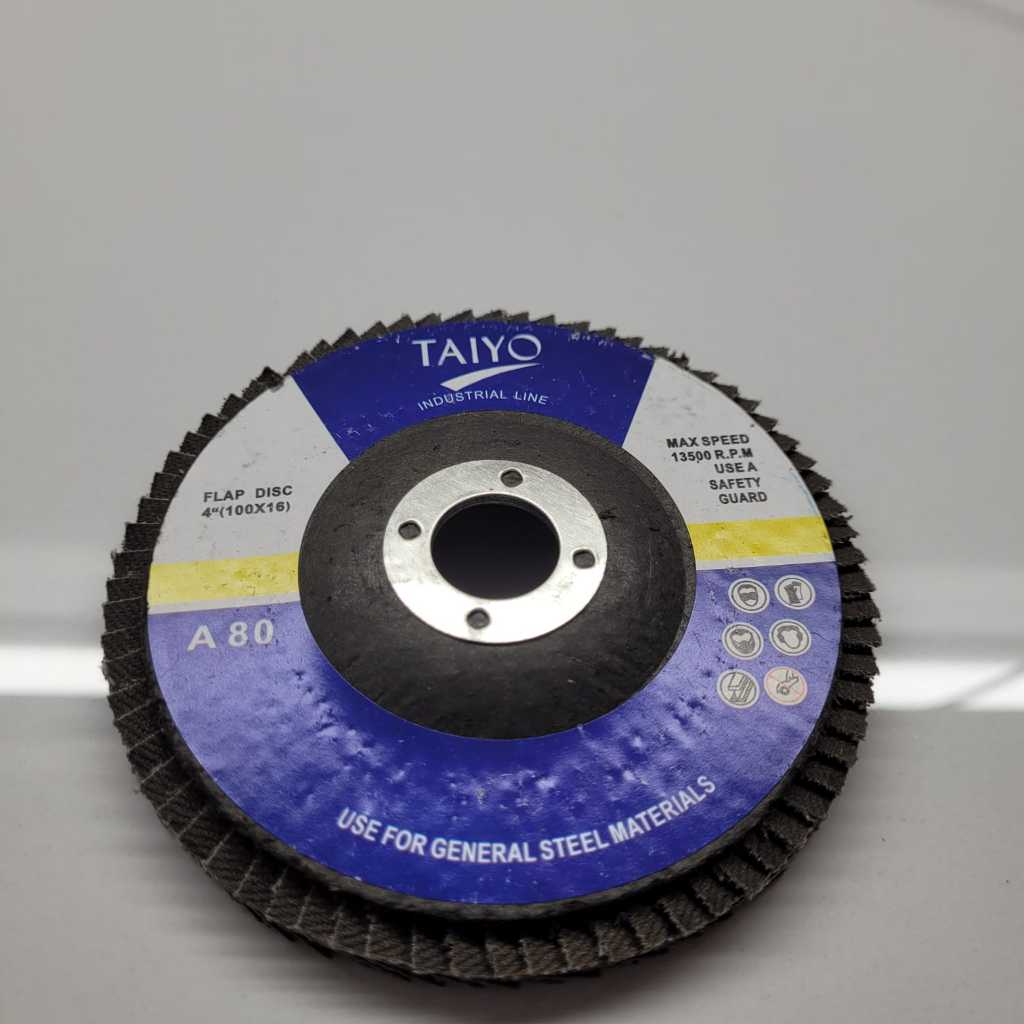 Amplas susun TAIYO / flap disc 4in wheel bundar TAIYO A80