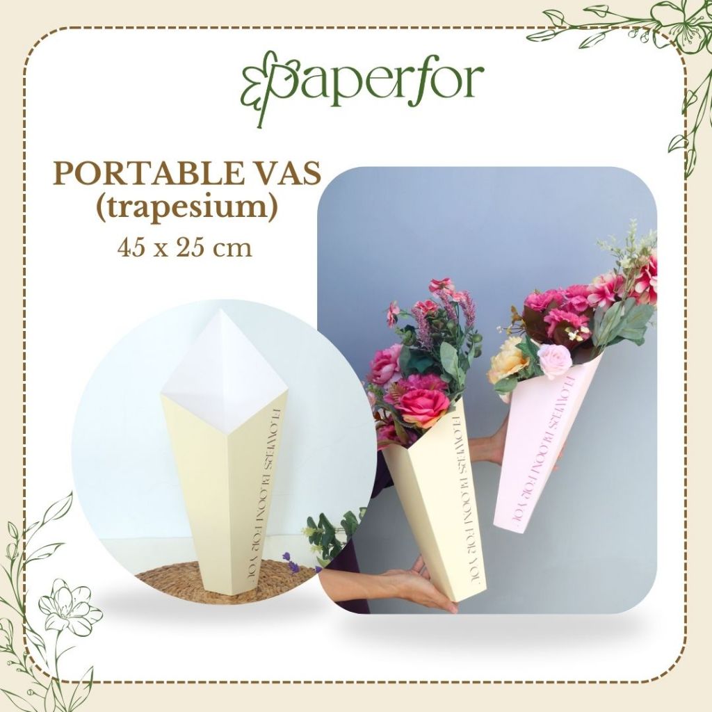 

ECER Trapesium Vas Flower Blooms
