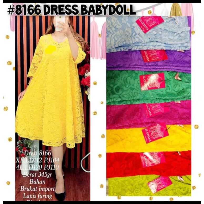 dress Brokat babydoll/couple babydoll