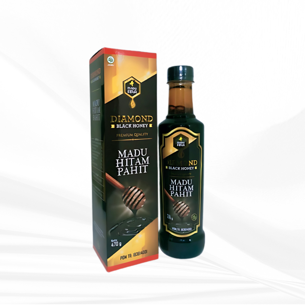 Madu Hitam Pahit Diamond 470gr | Plus Propolis Obat Diabetes Madu Pahit Diamond Isi 470gr Madu Hitam