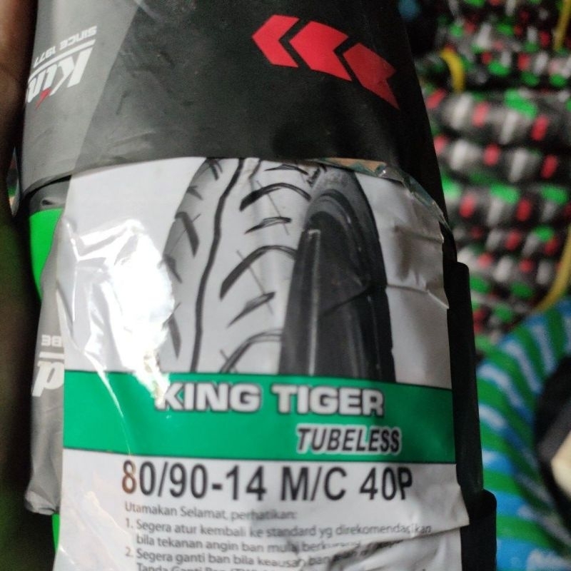 ban kingland 80/90 ring 14 (KING TIGER) TUBELESS