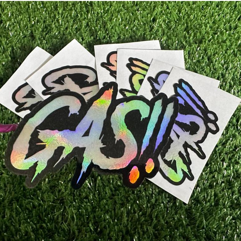 STICKER GAS!! / STIKER MOTOR RACING / STIKER HELM / STIKER PACK TERMURAH / HOLOGRAM RACING