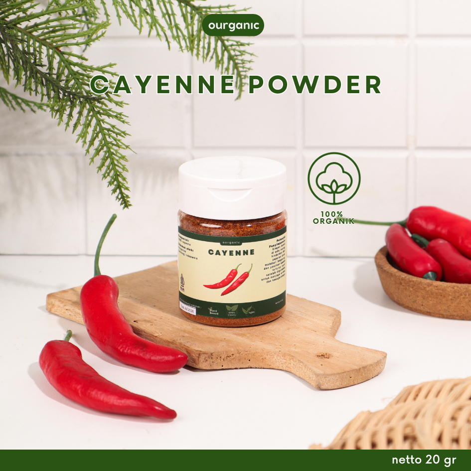 

OURGANIC Cayenne Powder Bubuk bumbu dapur masak organic sehat alami