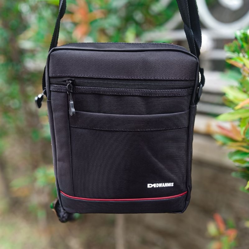 Tas Bahu Pria Kain Original Merek DM | Tas Selempang Bahu Pria | Silng bag Pria Kain Kanvas