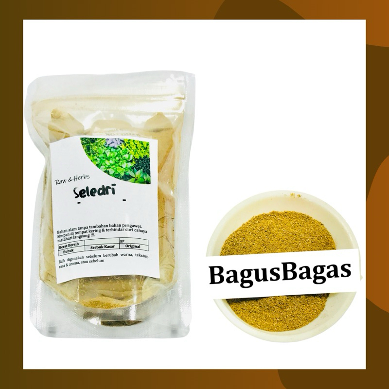 

100gr Seledri Bubuk Sledri Celery Powder Murni Herbal Tradisional JSR Obat Kolestrol Asam Urat
