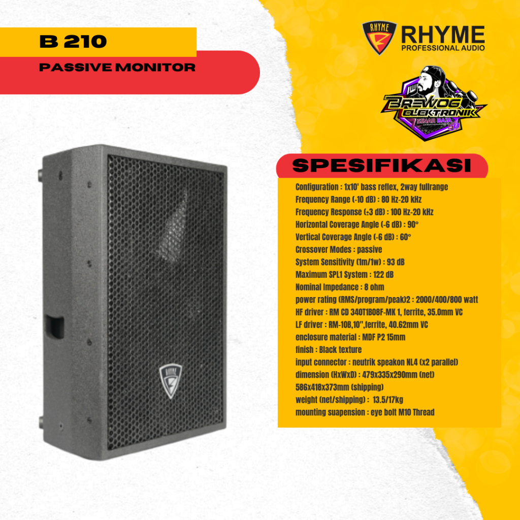 ORIGINAL PRODUK BREWOG SINAR BAJA B210