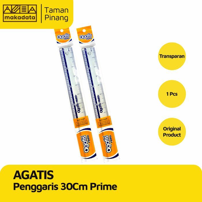 

AGATIS PENGGARIS PRIME 30CM TRANSPARANT (1 PCS)