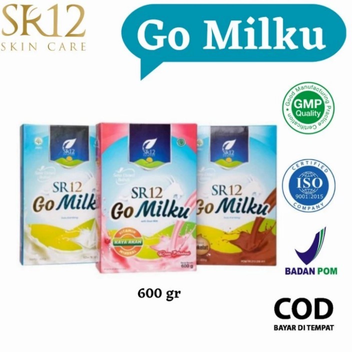 

GO MILKU Susu Kambing Etawa SR12 600g – 3 Varian Rasa Original, Cokelat, & Stroberi