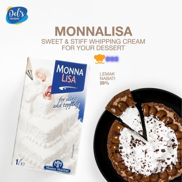 

Whipping Cream Monnalisa 1 Liter | Non Dairy Whip Krim Master Martini