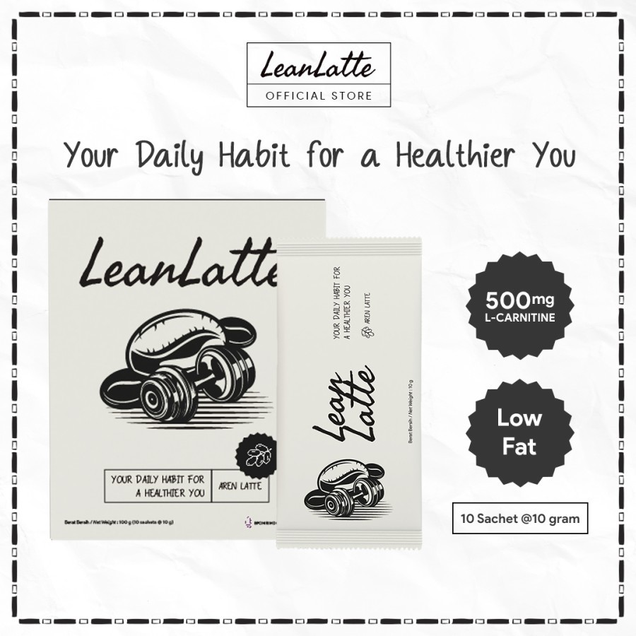 

Kopi LeanLatte Low Fat - 1 Box (Isi 10 Sachet)