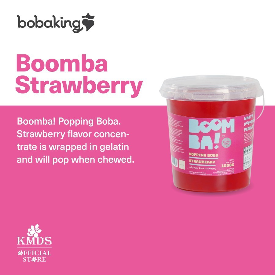 

BOOMBA POPPING BOBA STRAWBERRY 1KG 1000GR
