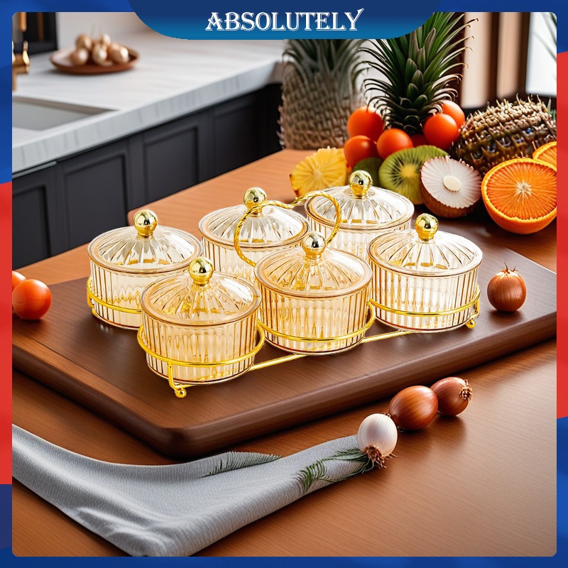 Toples Akrilik Aesthetic Toples Mewah Set Toples Kue Kering Estetik 1 Set Toples Set Nampan Mewah To