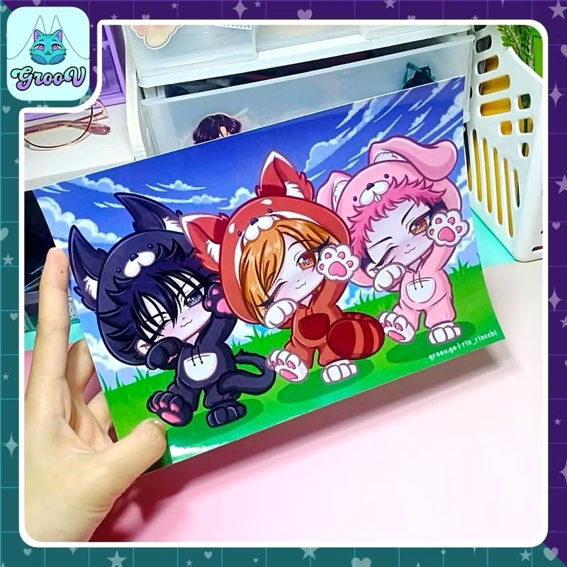 [GrooVgo] JJK | Art Print Glossy A5 1 Sisi - Jujutsu Kaisen