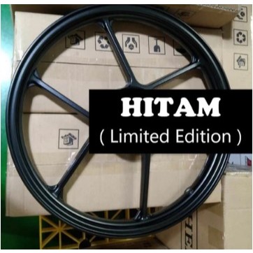 Velg Bintang BRT Chemco Ukuran 160/160 Ring 17 Warna Black Motor MX King Velg Bintang Palang 6